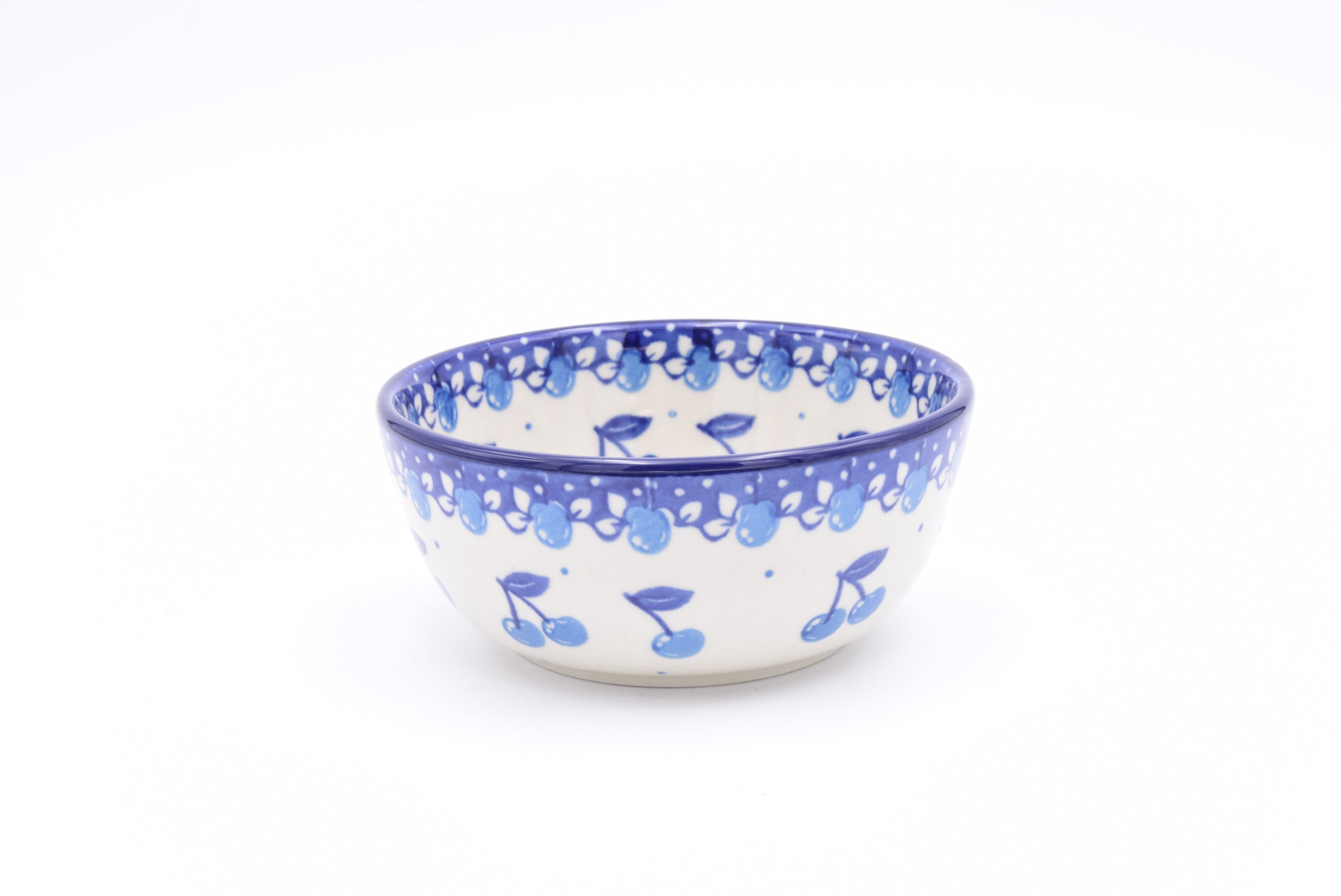 Bunzlau ricebowl 017-2682. Origineel Ceramika Artystyczna uit Polen. Minimaal 30% onder de standaard verkoopprijs. Blij Blauw Bunzlau prijs €16,25